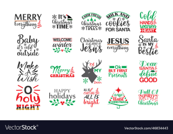 christmas quotes svg bundle