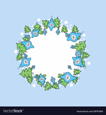 christmas round banner with place for text winter christmas round banner with place for text winter