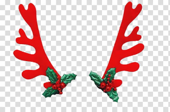 Christmas s, red reindeer antlers illustration transparent background PNG clipart Christmas s, red reindeer antlers illustration transparent background PNG clipart