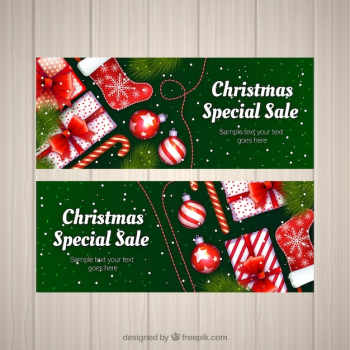 Christmas sale banners Christmas sale banners