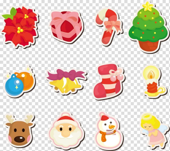 Christmas Santa Claus Cartoon Illustration, Christmas theme element material transparent background PNG clipart