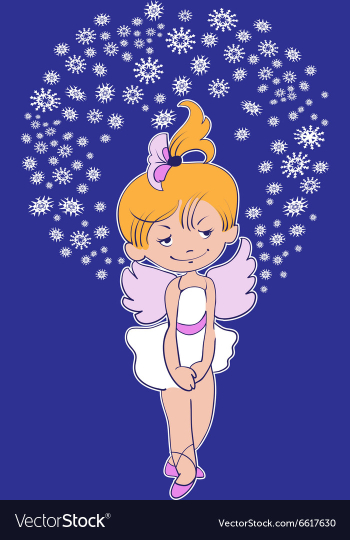 Christmas sittingl star vector image