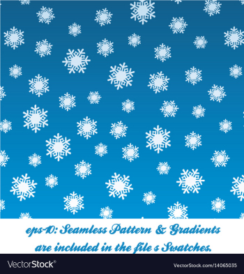 Christmas snow pattern vector image Christmas snow pattern vector image