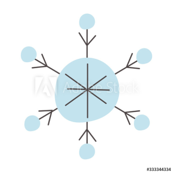 christmas snowflake doodle style icon christmas snowflake doodle style icon