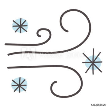 christmas snowflakes and wind doodle style icon christmas snowflakes and wind doodle style icon