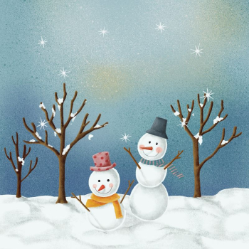 Christmas snowman background, festive Winter | Free Photo Illustration - rawpixel
