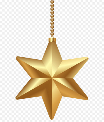Christmas Star of Bethlehem Clip art - Gold Christmas Star PNG Clipart Image 