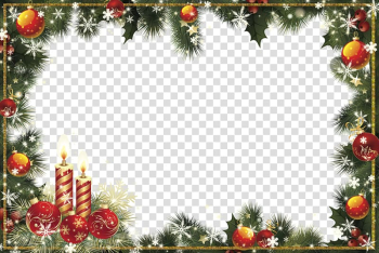 Christmas themed borderline , Christmas Eve New Year's Eve, material transparent background PNG clipart