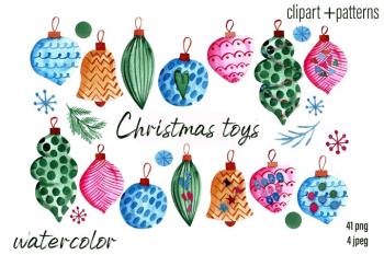 Christmas Toys & Ornaments Clipart Christmas Toys & Ornaments Clipart