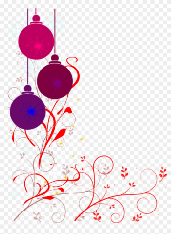 Christmas - Transparent Christmas Border Corners Christmas - Transparent Christmas Border Corners