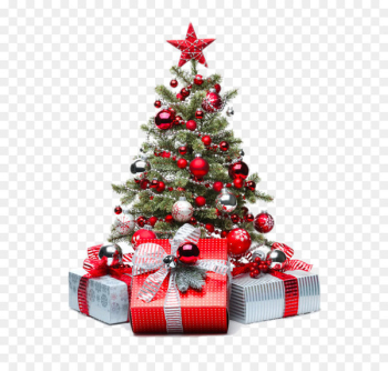 Christmas tree Christmas decoration Christmas ornament - Red Christmas tree 
