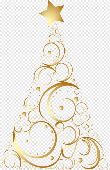 Christmas tree Christmas decoration, christmas tree, holidays, decor, gold png