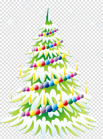 Christmas tree Christmas ornament Christmas lights, Color Christmas Tree transparent background PNG clipart