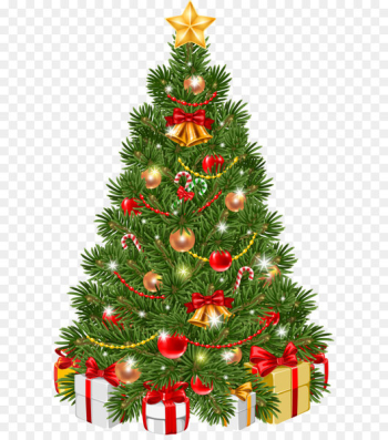 Christmas tree Christmas ornament Clip art - Green Christmas tree 