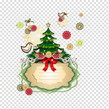 Christmas tree, Christmas tree tags transparent background PNG clipart