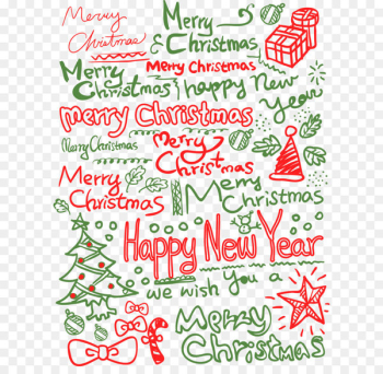 Christmas tree English Letter New Year - Green christmas background 