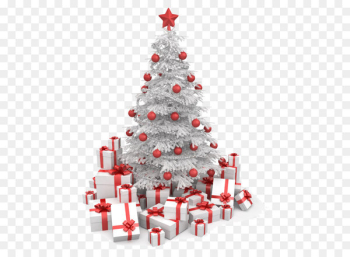 Christmas tree Gift Clip art - White Christmas gift box Christmas tree Gift Clip art - White Christmas gift box