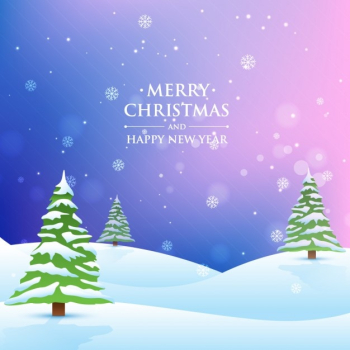 christmas tree on snowy background christmas tree on snowy background