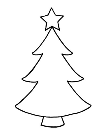 Christmas tree Outline , Christmas Outline transparent background PNG clipart