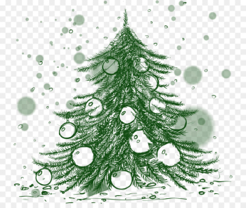 Christmas tree Rubber stamp Christmas decoration - christmas tree 