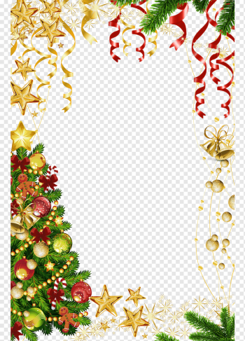 Christmas tree Santa Claus Christmas ornament, Christmas Border Background, border, flower Arranging, holidays png