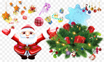 Christmas tree Santa Claus Christmas ornament - Creative Christmas 