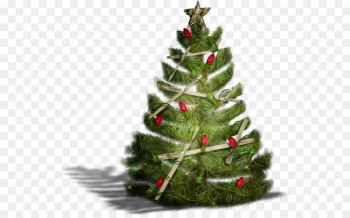 Christmas tree Santa Claus Christmas ornament Fir - Beautiful Christmas tree 