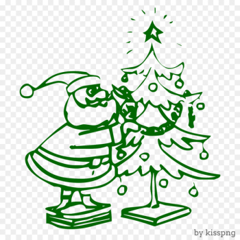 Christmas tree, santa clause, holiday, winter.png - christmas tree 