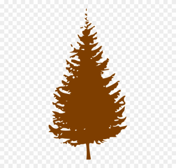 Christmas Tree Silhouette - Pine Tree Silhouette Vector