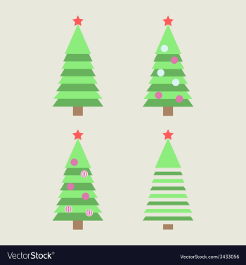 Christmas tree vector image Christmas tree vector image
