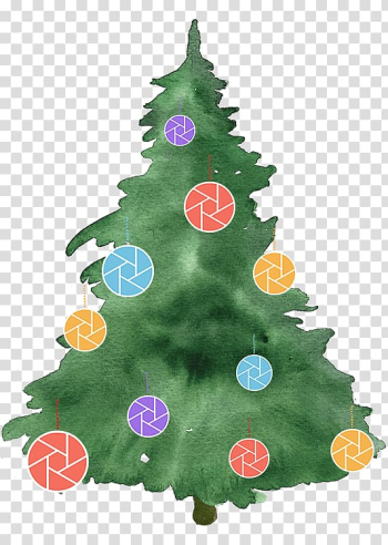 Christmas tree Watercolor painting, christmas tree transparent background PNG clipart
