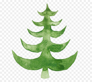 Christmas tree Watercolor painting Illustration Christmas Day - christmas tree 