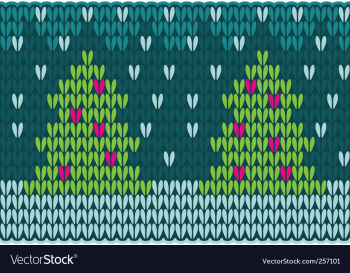 Christmas trees vector image Christmas trees vector image