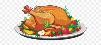 Christmas Turkey Dinner Clipart - Thanksgiving Turkey Dinner Clipart