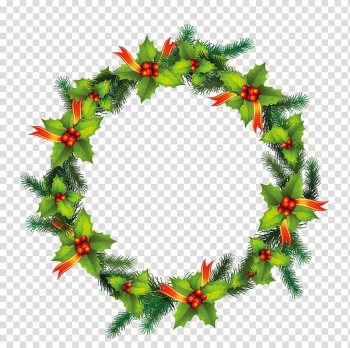 Christmas Wreath Illustration, Christmas wreath transparent background PNG clipart Christmas Wreath Illustration, Christmas wreath transparent background PNG clipart