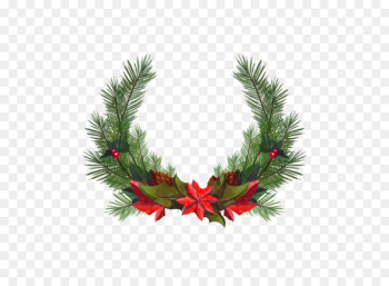 Christmas Wreath Santa Claus Euclidean vector - Vector Christmas Wreath 