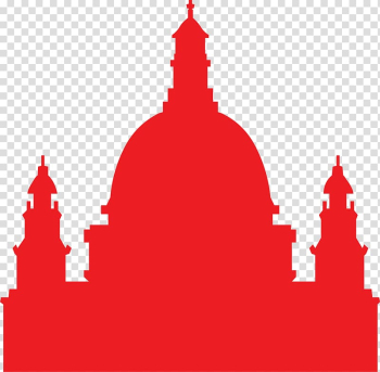 Church Sticker, Red lines Church transparent background PNG clipart