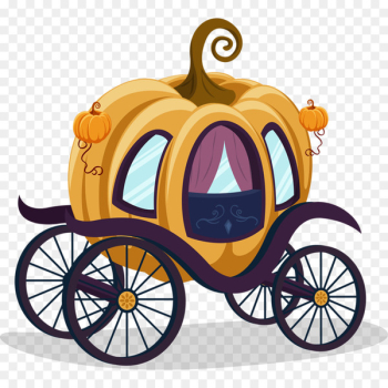 Cinderella Carriage Pumpkin Cartoon Clip art - Cartoon classic pumpkin carriage 