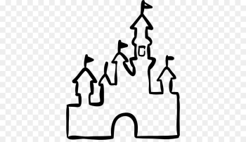 Cinderella Castle, Walt Disney Company, Castle, Line Art, Line PNG