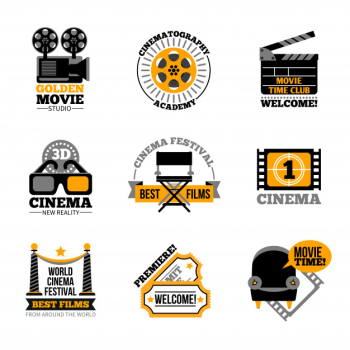 Cinema and film labels Cinema and film labels