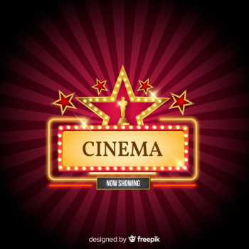 Cinema Background with stars Cinema Background with stars