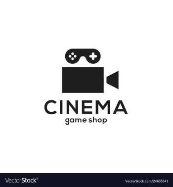 Cinema game logo icon vector image Cinema game logo icon vector image