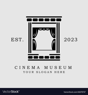 cinema museum logo design cinema museum logo design