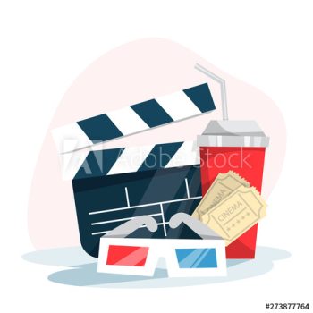 Cinema web banner concept Cinema web banner concept