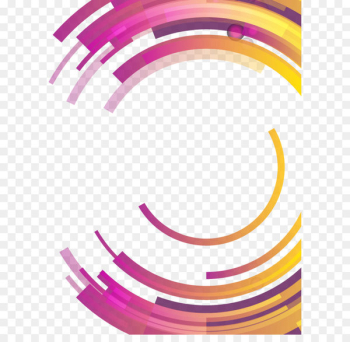Circle Abstraction Abstract differential geometry - Colorful abstract geometric circle 
