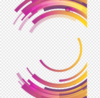 Circle Abstraction Abstract differential geometry, Colorful abstract geometric circle, round blue, pink, and yellow, purple, color Splash, violet png