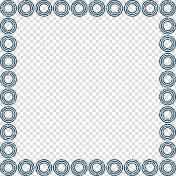 Circle frame Decorative arts, Blue circle decorative frame transparent background PNG clipart