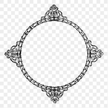 Circle frame png sticker illustration, | Free PNG - rawpixel