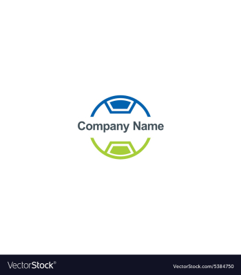 Circle technology business logo vector image Circle technology business logo vector image