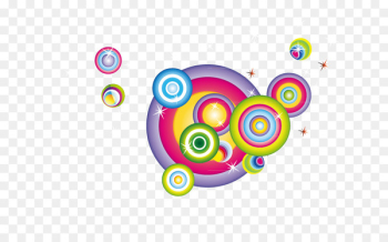 Circle Watercolor painting - Colorful creative vector color ring 